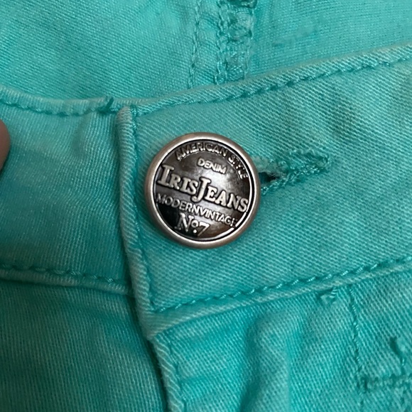 Turquoise stretchy skinny jeans - Picture 5 of 5